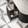 Positano Black Oak Curved Wall Hung Vanity Drawer with Carrara Marble Top 800mm - Basin Not Included