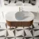 Positano Natural Walnut Curved Vanity Unit with Carrara Marble Top 1200mm - Basin Not Included