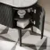 Positano Black Oak Curved Vanity Unit with Carrara Marble Top 800mm - Basin Not Included
