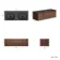 Sorrento Fluted Black Walnut Wall Hung Drawer Vanity with Black Double Basin 1200mm