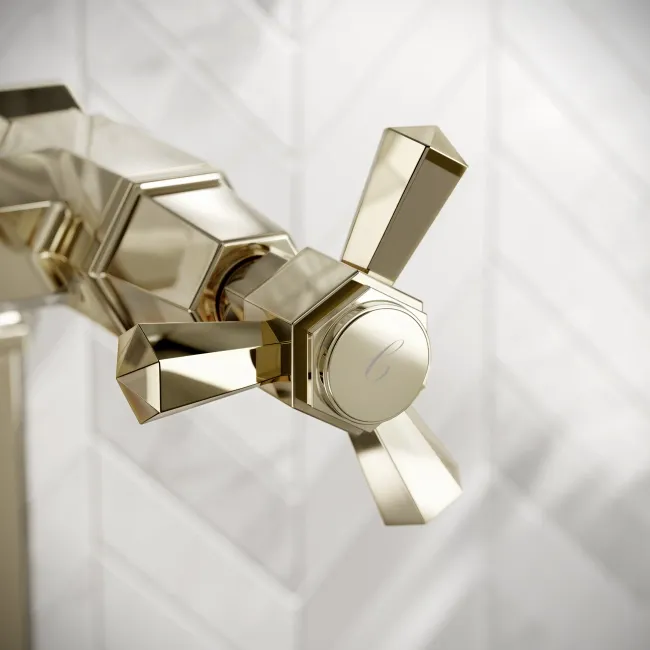 Kenmare Traditional English Gold Bath Shower Mixer Tap