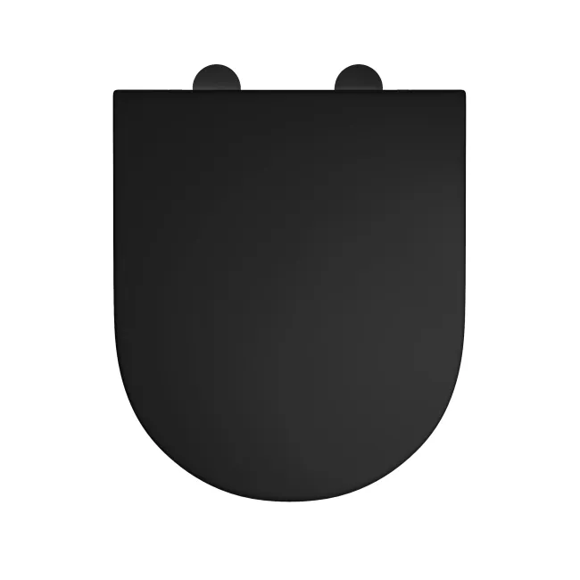Loma Matt Black Quick Release Premium Soft Close Seat