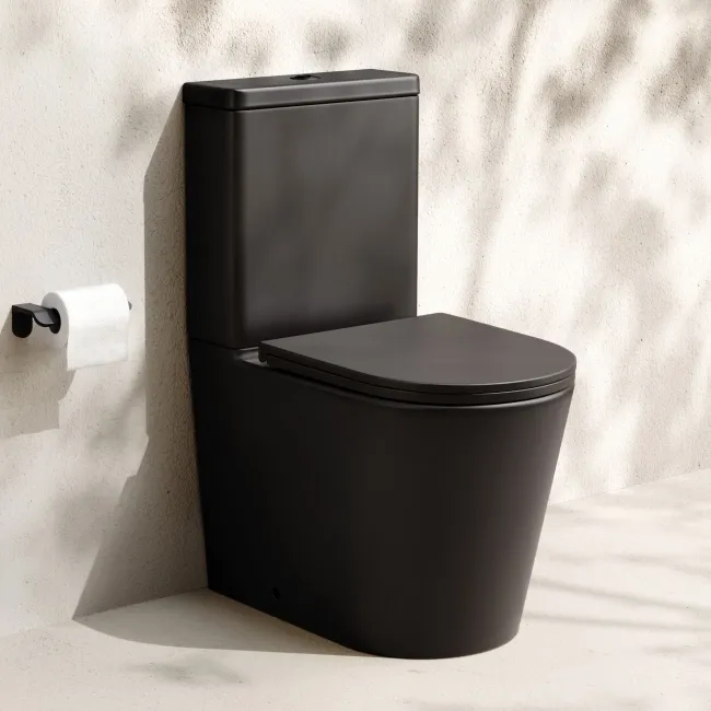 Loma Matt Black Quick Release Premium Soft Close Slim Seat