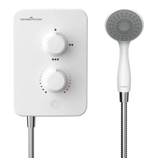 Gainsborough Slim Mono Electric Shower White 8.5kW