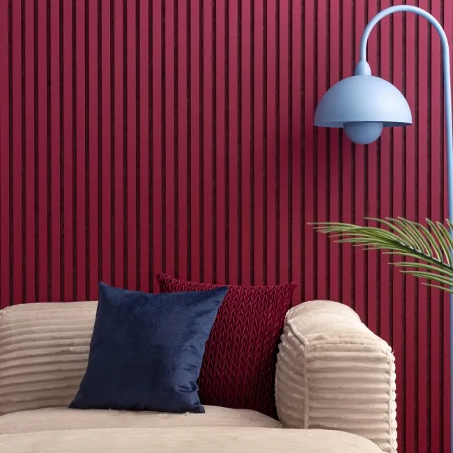Trepanel® Windsor Wine Red Matt Acoustic Wall Panels