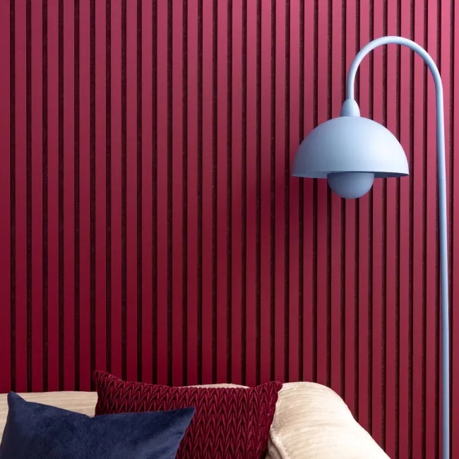Trepanel® Windsor Wine Red Matt Acoustic Wall Panels