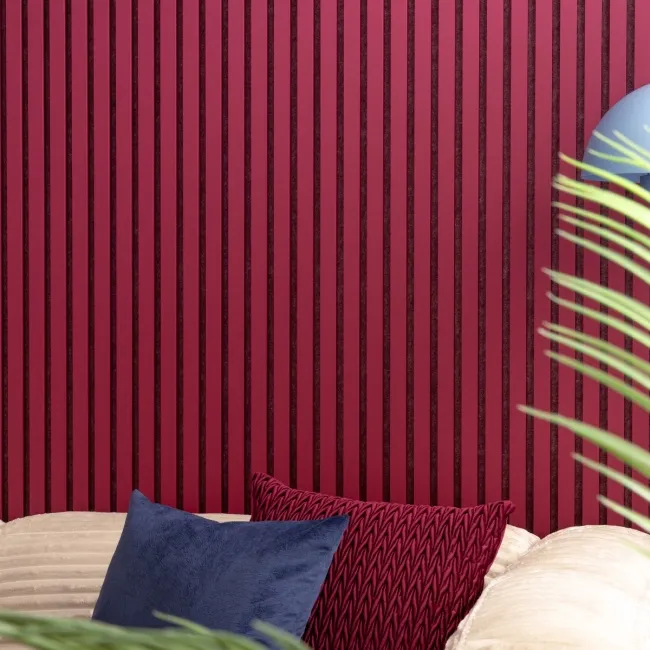 Trepanel® Windsor Wine Red Matt Acoustic Wall Panels