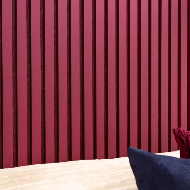 Trepanel® Windsor Wine Red Matt Acoustic Wall Panels