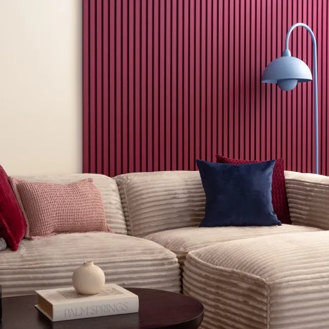 Trepanel® Windsor Wine Red Matt Acoustic Wall Panels