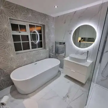 Aria Round Illuminated LED Mirror 800mm