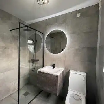 Munich Matt Black Framed Easy Clean 8mm Wet Room Shower Glass Panel 900mm