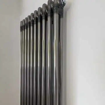 Athens Raw Metal Double Column Vertical Traditional Radiator 1800x470mm