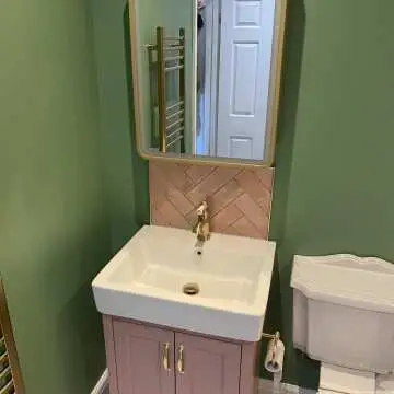 Olivia Matt Brass Illuminated LED Mirror Cabinet With BLUETOOTH Speaker 710x500mm