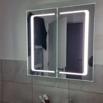 Arabella Illuminated LED Mirror Cabinet 600x600mm