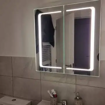 Arabella Illuminated LED Mirror Cabinet 600x600mm