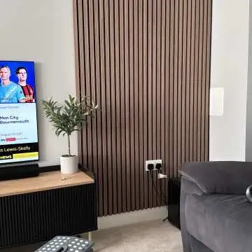 Trepanel® Autumn Brown Oak Acoustic Wood Wall Panels