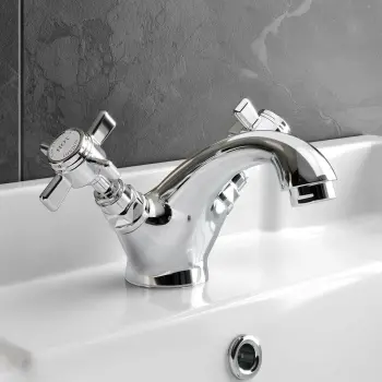 Nene Traditional Chrome Basin Mixer Tap