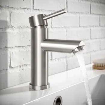 Alyn Brushed Stainless Steel Basin Mixer Tap