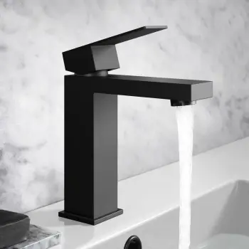 Dart Matt Black Basin Mixer Tap