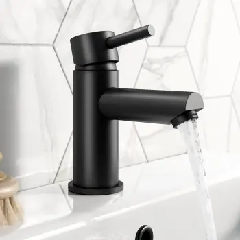 Wye Matt Black Basin Mixer Tap