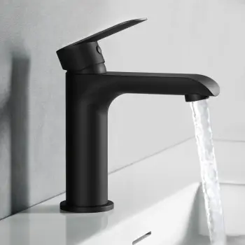 Tay Matt Black Basin Mixer Tap