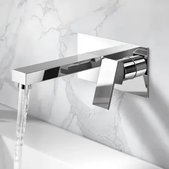 Tamar Chrome Wall Mounted Basin Mixer Tap
