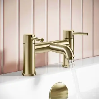 Trent Brushed Brass Bath Filler