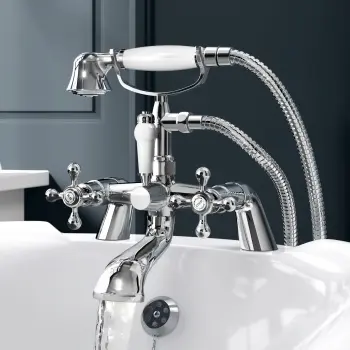 Bray Traditional Chrome Bath Shower Mixer Tap