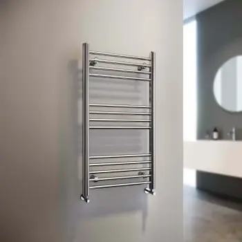 Barcelona Chrome Straight Heated Towel Rail 1000x500mm