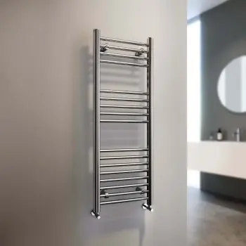 Barcelona Chrome Straight Heated Towel Rail 1200x400mm