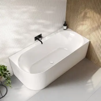 Merton 1700mm Curved Corner Bath - Right Handed
