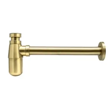 Brushed Brass Traditional Basin Bottle Trap