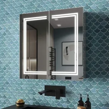 Allyson Illuminated LED Mirror Cabinet 600x600mm