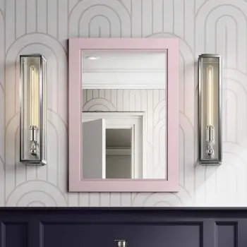 Cashmere Pink Bathroom Mirror 700x500mm