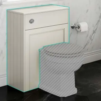 Monaco Chalk White Back To Wall Toilet Unit 600mm