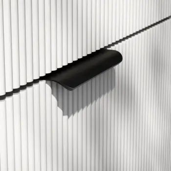 Matt Black Flat Furniture Handle