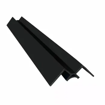 Trepanel Aqua® Shower Panel PVC Internal Corner Joint Black