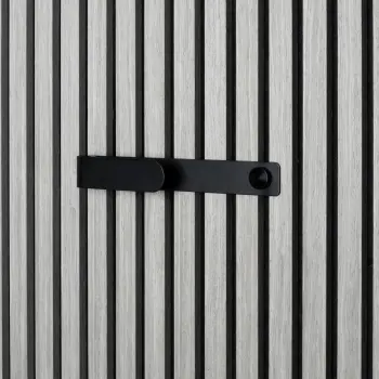 Trepanel Customise® Black Horizontal Metal Hook with Black Screw