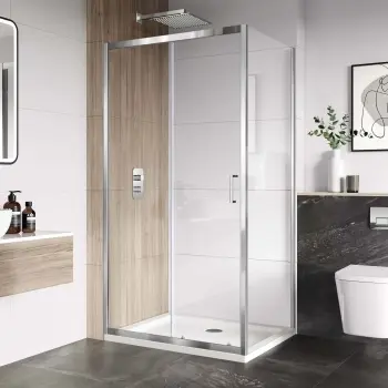 London 6mm Sliding Shower Enclosure 1100x800mm