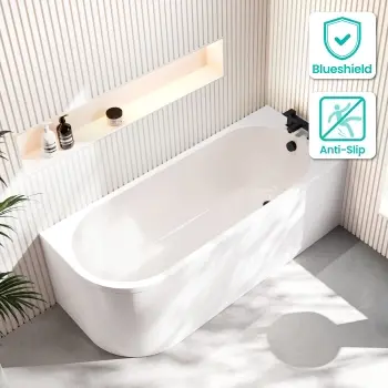 Turku 1700mm Space Saving Bath - Right Handed