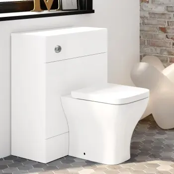 Harper Gloss White Back To Wall Unit And Atlanta Toilet