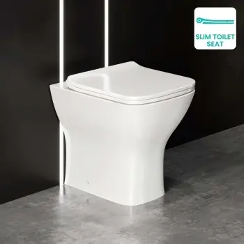 Atlanta Back To Wall Toilet With Soft Close Slim Seat