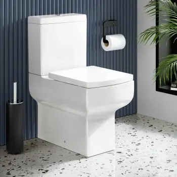 Portland Fully Back to Wall Close Coupled Toilet With Soft Close Seat