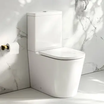 Loma Rimless Fully Back To Wall Close Coupled Toilet With Premium Soft Close Seat