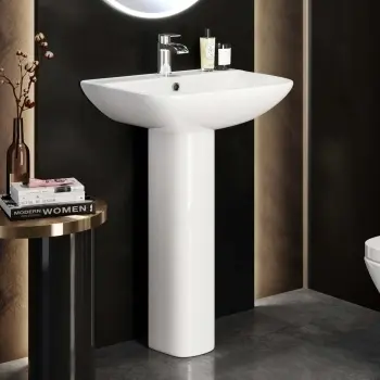 Atlanta Square Pedestal Basin 550mm