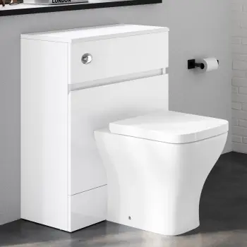 Foster Gloss White Back To Wall Unit and Atlanta Toilet