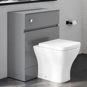 Foster Stone Grey Back To Wall Unit and Atlanta Toilet