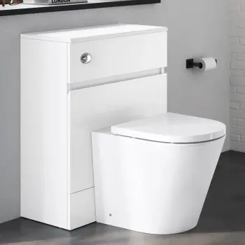 Foster Gloss White Back To Wall Unit and Boston Toilet