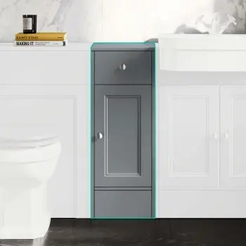 Monaco Dove Grey Side Cabinet Unit 300mm