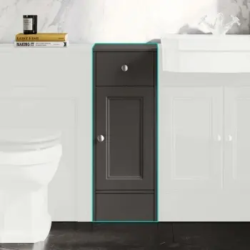 Monaco Graphite Grey Side Cabinet Unit 300mm